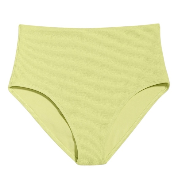 Old Navy High-Waisted French-Cut Puckered Bikini Swim Bottoms Citrine Size 3X - Picture 4 of 11